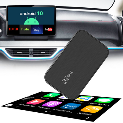 Magic Box 2.0 Wireless Carplay & Android Auto Adapter with Netflix &YouTube Hulu