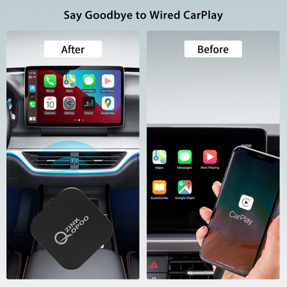 Wireless Car Play Adapter Qzinkopoo Wireless Carplay Adapter for iPhone 2023 Plug & Play Wireless CarPlay Dongle Fit for Cars from 2016 & iPhone iOS 10+