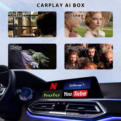 Magic Box 2.0 Wireless Carplay & Android Auto Adapter with Netflix &YouTube Hulu