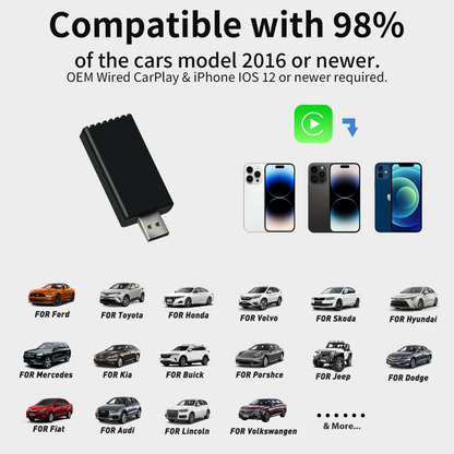 Carplay Wireless Adapter for Apple iPhone