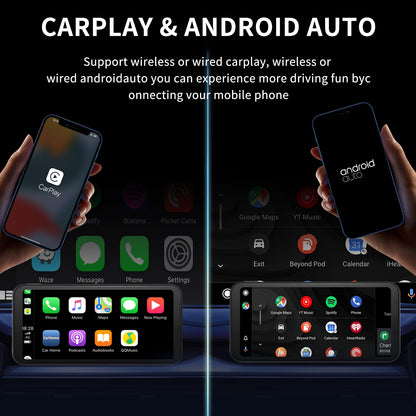 Wireless Apple Carplay & Android Auto for Car Stereo, Portable 6.86 Inch Apple Car Play Touch Screen